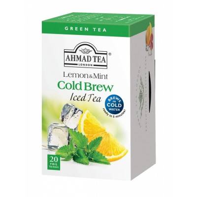 Ahmad Tea Cold Brew - zelený s citronem a mátou