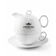 Bílý čajový set AHMAD TEA